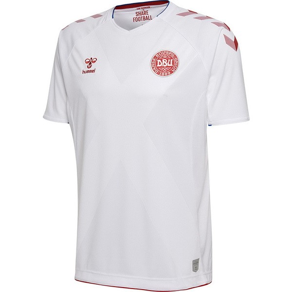 Maillot Football Danemark Exterieur 2018 Blanc